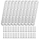 TINA.WIN 10 StüCk Edelstahl Flachverbinder Mit 40 Schrauben，Edelstahlwinkel，Flachwinkelwinkel， FüR Befestigung Schreibtisch，HolzmöBeln，Menyiyds，MöBel，SchräNke（Silbrig）