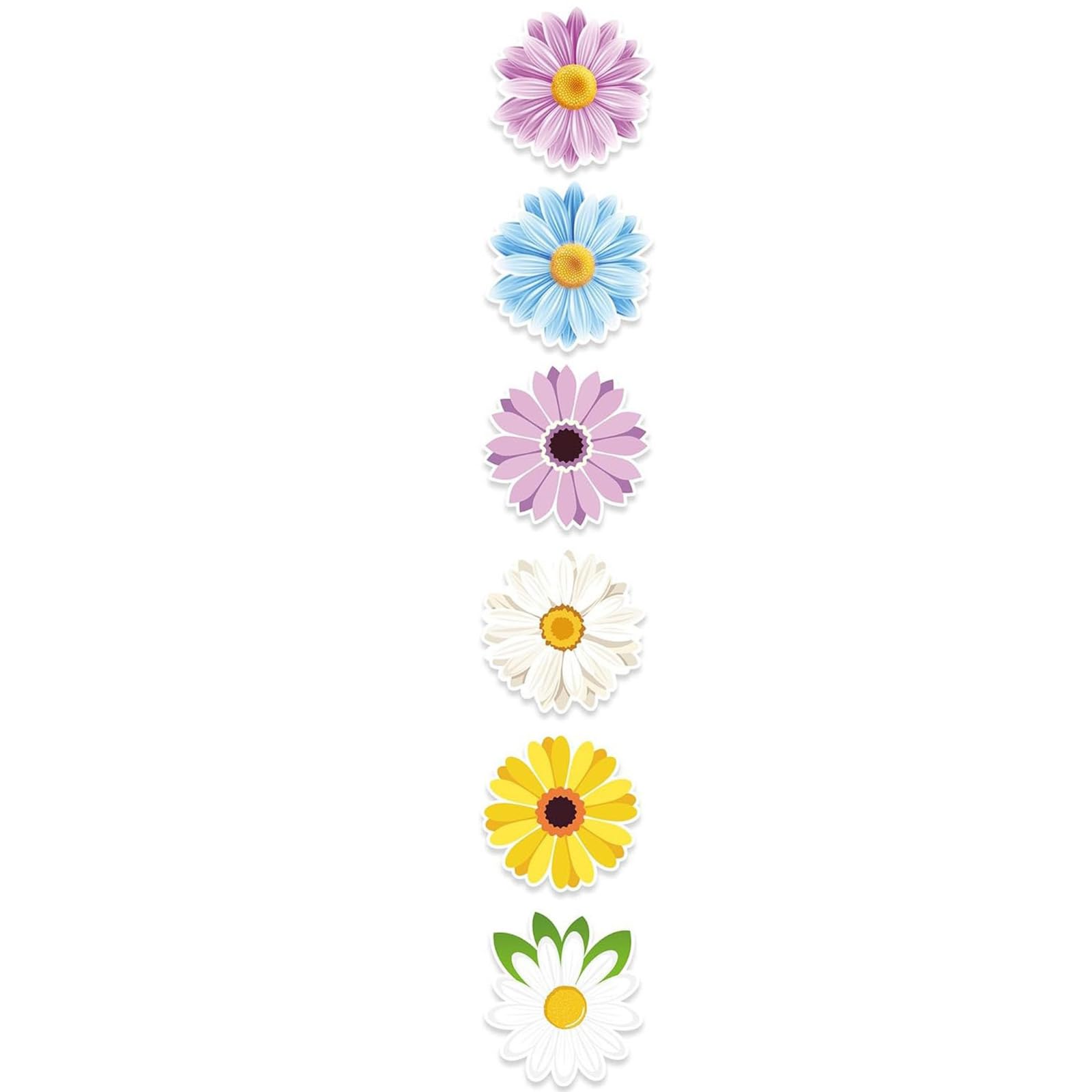 Adhesive Sticker Colorful Flower Laptop Water Bottle Guitar Decal Scrapbooking Adhesive Flower