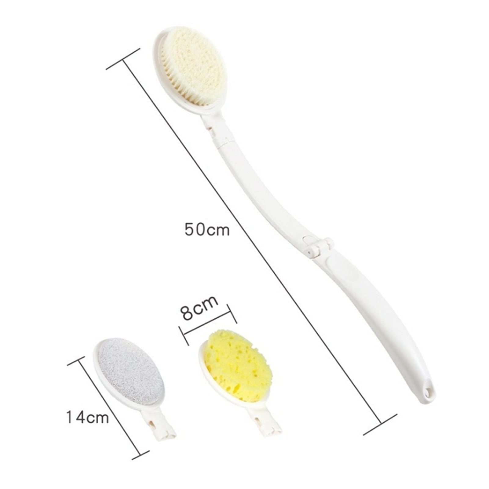 Promoción de Ducha! Cepillo para el Cuerpo del baño Mango Largo Cepillo para el Cabello Suave para el baño Mango de Madera Cepillo para Masaje Exfoliante Cepillo seco Cepillo para Ducha tamb