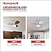 Honeywell Ceiling Fans Ocean Breeze Modern 30 Inch Ceiling Fan with Light, Pull Chain LED Indoor Fan with 3 Blades, Satin Nickel and Light Oak Blade Finish Options, Brushed Nickel (50601-01)