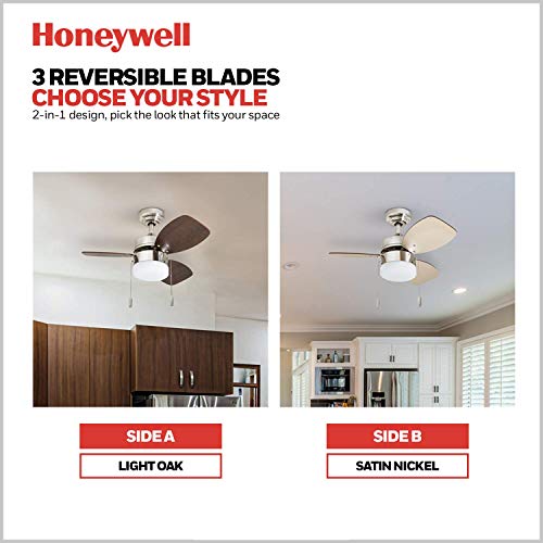 Honeywell Ceiling Fans Ocean Breeze Modern 30 Inch Ceiling Fan with Light - image 4