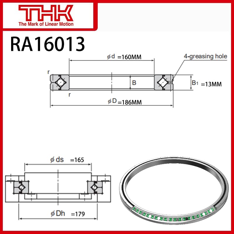 THK Cross Roller Ring Inner and Outer Ring Rotation RA16013 RA16013UUCC0 RA16013UUC0