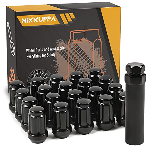 MIKKUPPA M12x1.25 Lug Nuts - Replacement for 1993-2020 Nissan Altima, 1989-2020 Nissan Maxima, Subaru Aftermarket Wheel 20pcs Chrome Closed End Lug Nuts