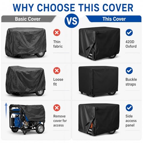 Housse imperméable pour générateur 420D protection extérieure - 8