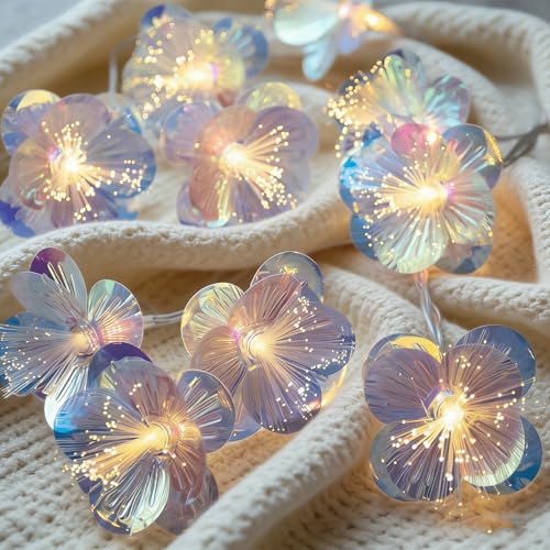 DAZZTIME Lumineuse LED en Fleurs,20 LED Guirlande Lumineuse 3m,Guirlandes Lumineuses LED Fleurs,Guirlandes Décoratives Fleurs,Lichterkette Frühling,pour...