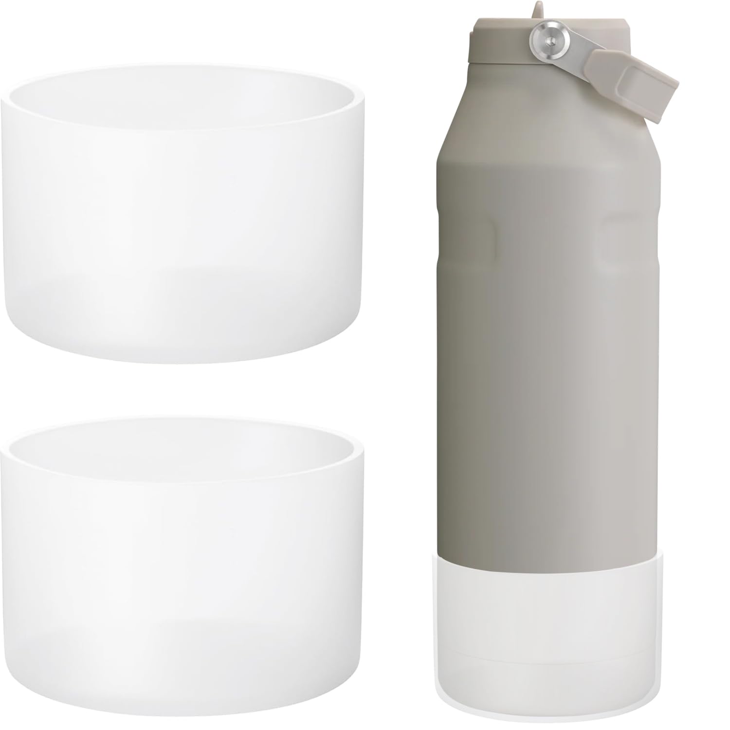 Amazon.com: Dreamfocus 2pcs Silicone Boot for Stanley IceFlow 2.0 Aerolight Water  Bottles 50 oz,Anti-Slip Protective Sleeve,Clear : Sports & Outdoors