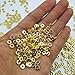 Amaney 500pcs 6mm Gold Flat Round Spacer Beads Disc Loose Jewelry Making Beads for DIY Bracelet Necklace Earring Craft Supplies