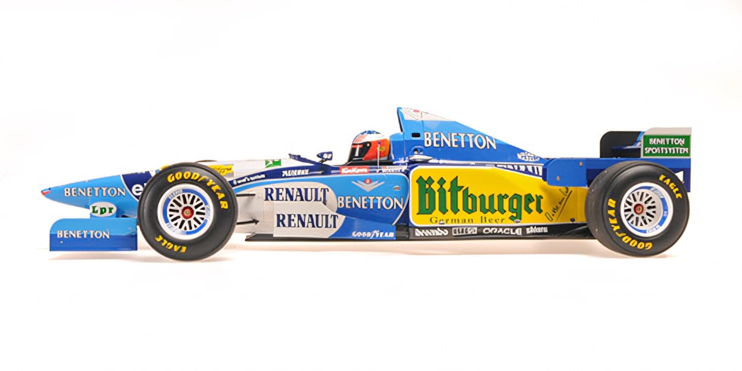Minichamps 517952101 - Benetto. Renaul. B195 Michael Schumacher Winner European GP World Champion 1995 - Scala 1/12 - Auto in Miniatura da Collezione