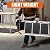 Jack Boss 3 Step Ladder, Folding Lightweight Step Stool with Wide Anti-Slip Pedal for Home, Office, Kitchen and Garage, Service Height 27.2 inch, 400 lbs Capacity