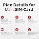 USA-SIM-Karte für Reisen in die USA. Unbegrenzte lokale und Internationale Anrufe/SMS Anrufe kostenlos nach Hause rufen! Aktualisierter 5G-Plan mit Hotspot/Tethering! (12 GB x 1 Monat)