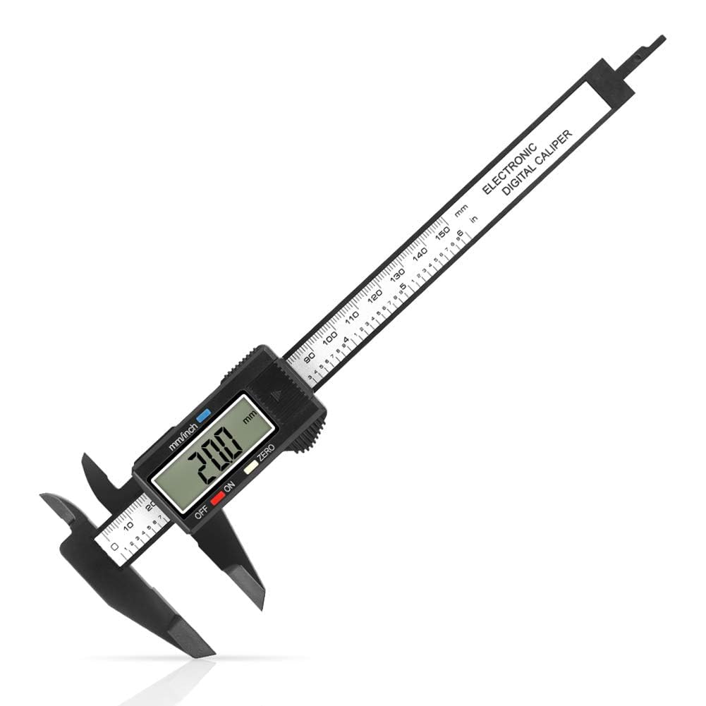 Digital Caliper, Upgraded Calipers 6 inch, Measuring Tool, Electronic Ruler, with Large LCD Screen, Auto-Off Feature, Inch and Millimeter Conversion, Perfect for Household DIY (1 pcs)