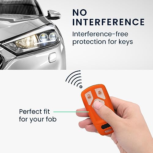 kwmobile Key Cover Compatible with Audi 3 Button Car Key Smart Key (only Keyless Go) - Image 3