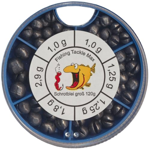 Produktfoto von FTM Unisex – Erwachsene 10C6032120C10 Schrotblei grob-120g Spaltbleie für Stippposen & Forellenposen, Klemmbleie zum…