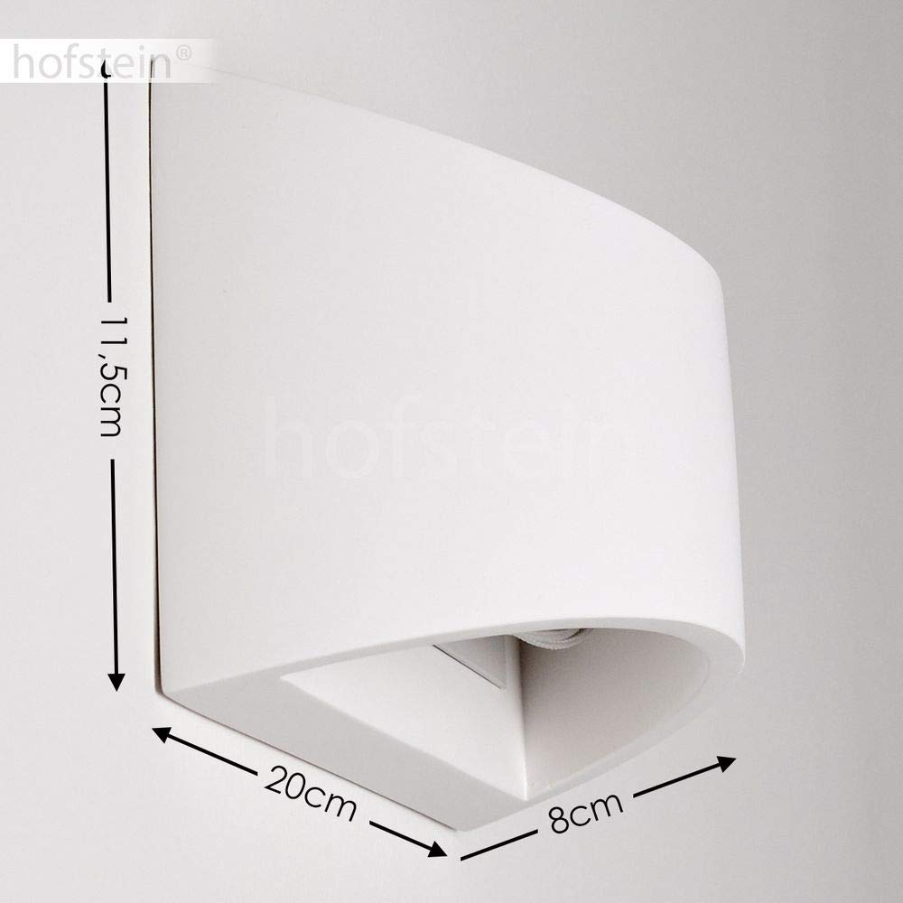 Applique Murale Hofstein, Céramique Blanche, Design Moderne, Lampe Couloir