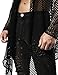 JOGAL Men's Mesh Fishnet Fitted Muscle Cardigan Medium WG05 Black