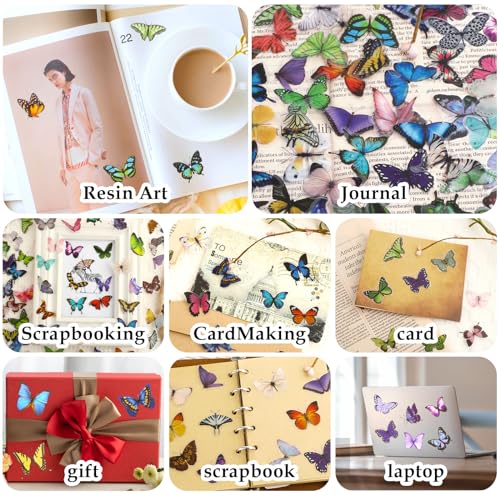 COMNICO 240PCS Butterfly Stickers - Image 3