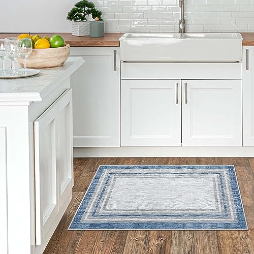 Tapete decorativo Beeiva borde azul 2x3 pies miniatura 5