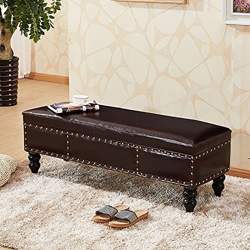 Banc de rangement ottoman pour éliminer le désordre de l'entrée