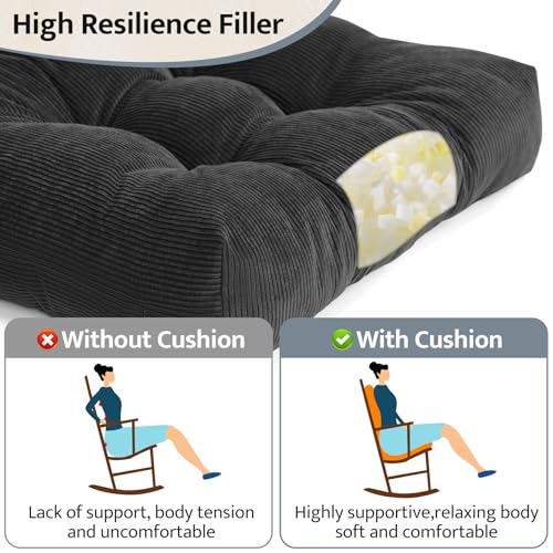 Image of mudilun Adirondack Chair Cushion 44x19x4in for Indoor Rocking Chair Pads