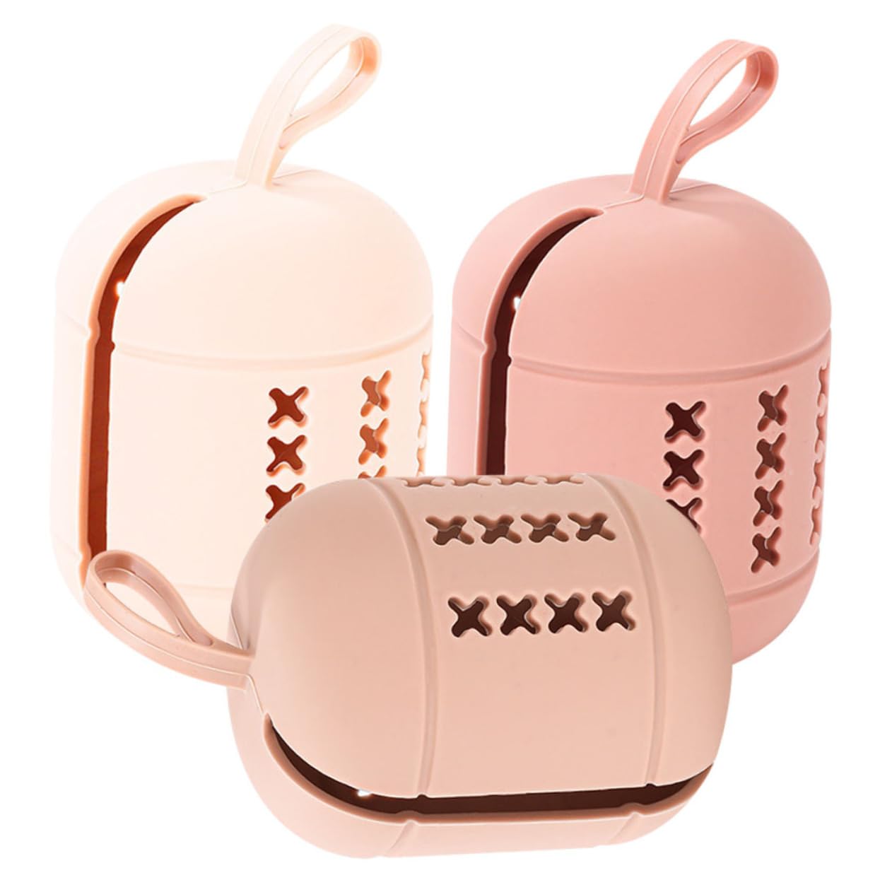 FRCOLOR 15 Piezas Bolsa de almacenamiento de de belleza envase borla para empolvarse soporte de esponja de belleza para viajes estuche de esponja de belleza huevo de belleza viajar