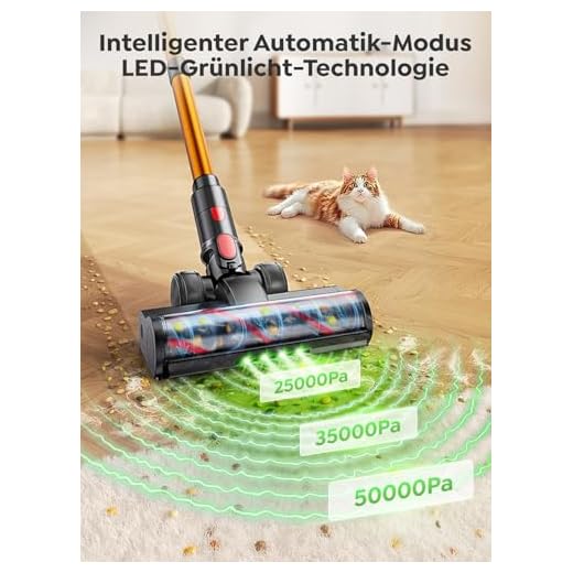 Kabelloser Akku Staubsauger mit Hochleistungsmotor