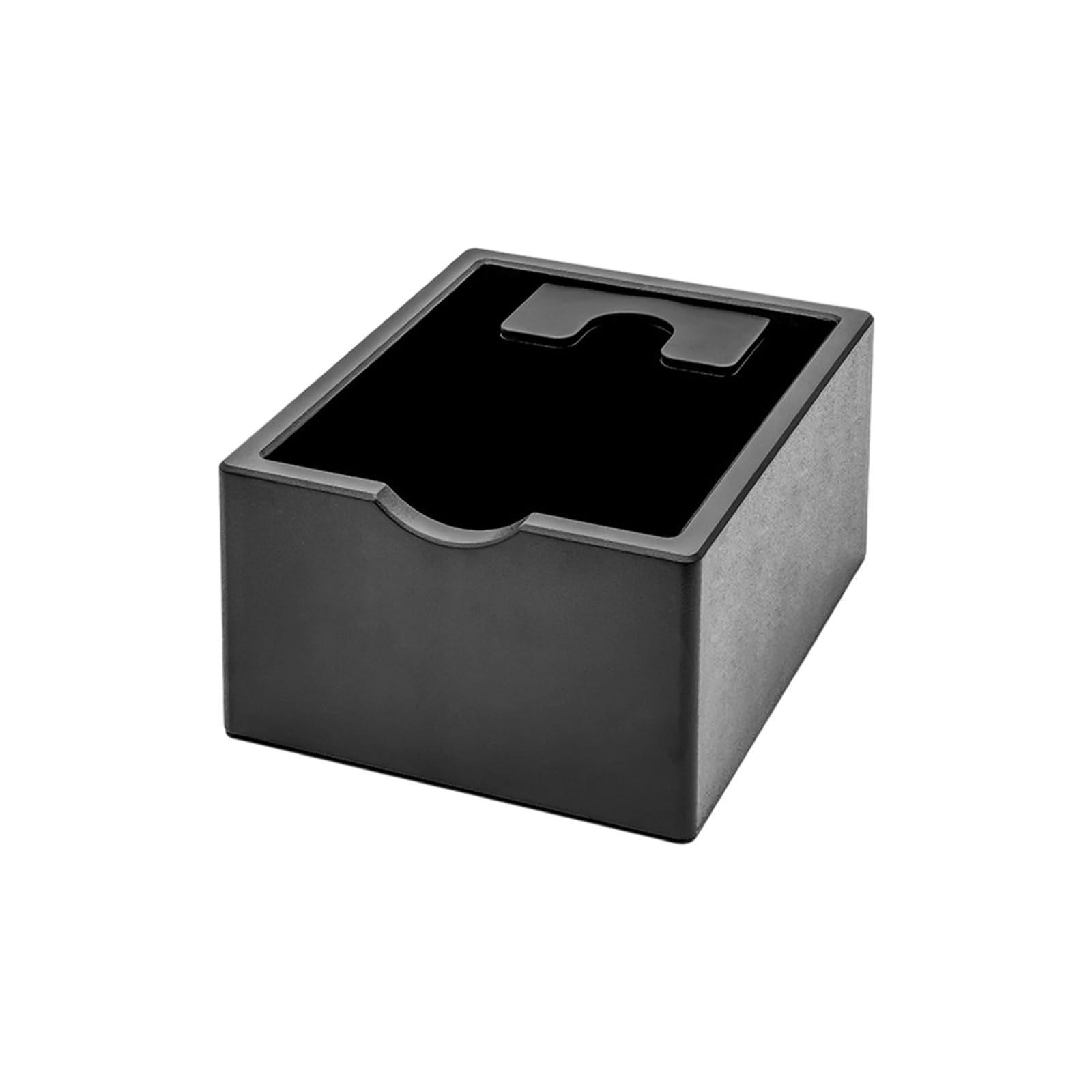 LUCKGONI Coffee Grounds Container Dump Bin Espresso Knocks Box with Shock Absorbent and Antislip Base Espresso Machine Accessorie