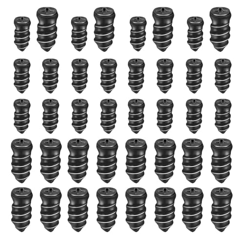 Image of 40 PCS Tyre Repair Nail, 2 Specification Tight Connection Waterproof Sealing Rubber Nails, High Temperature Resistant DIY Tire Quick Vacuum Repair Tool, Universal for Most Cars (Black)