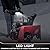 PowerSmart Gas Snow Blower, 24 in. Clearing Width, 20 in. Clearing Height, 13 in. Tire Size, LED Light, Electric Star, Ergonomic Handle, Snowblower for Driveway, Walkway Clearing