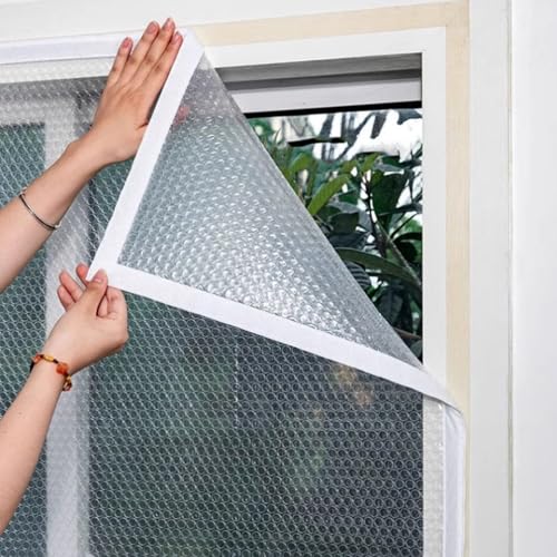 Thermoschutz-Set Für Fenster - Wärmedämmung 119,4x160cm, Graue Oxford-Baumwolle Für Winter & Energieersparnis