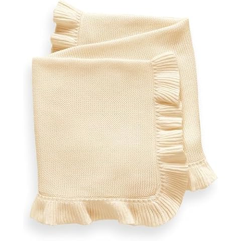 YCHWFF Knit Baby Blanket – 30"x40" Baby Blanket for Newborn Girl and Boy – Receiving Swaddle Blanket– Soft Knitted Baby Blanket – Baby Gifts for Baby Shower (Khaki) Cover