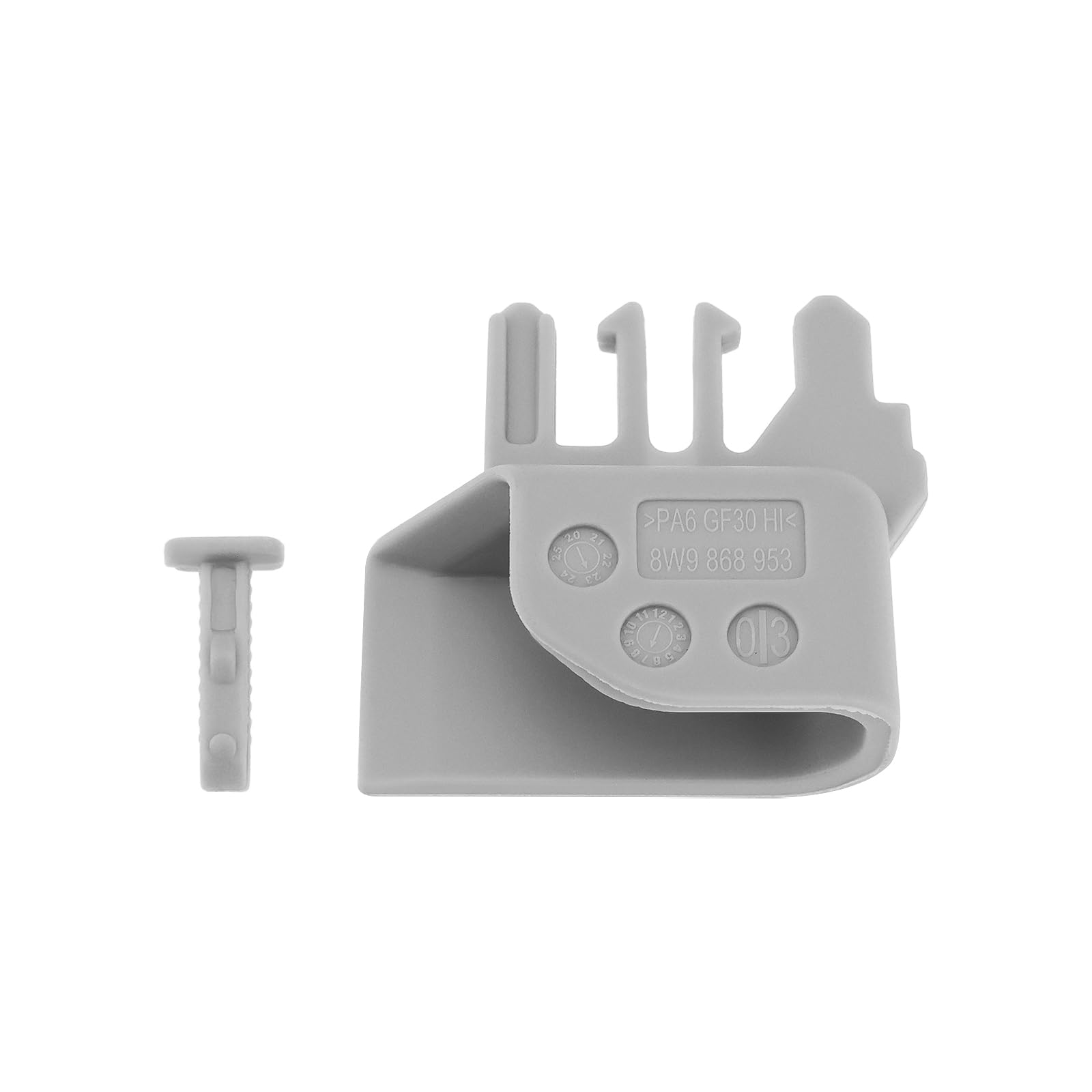 ECSiNG Conductor de Persiana Enrollable para Maletero Instalación de Persiana Enrollable para Maletero Compatible con Audi A6 2012-2018 Persiana Gris Izquierda 8W9868953 EP5