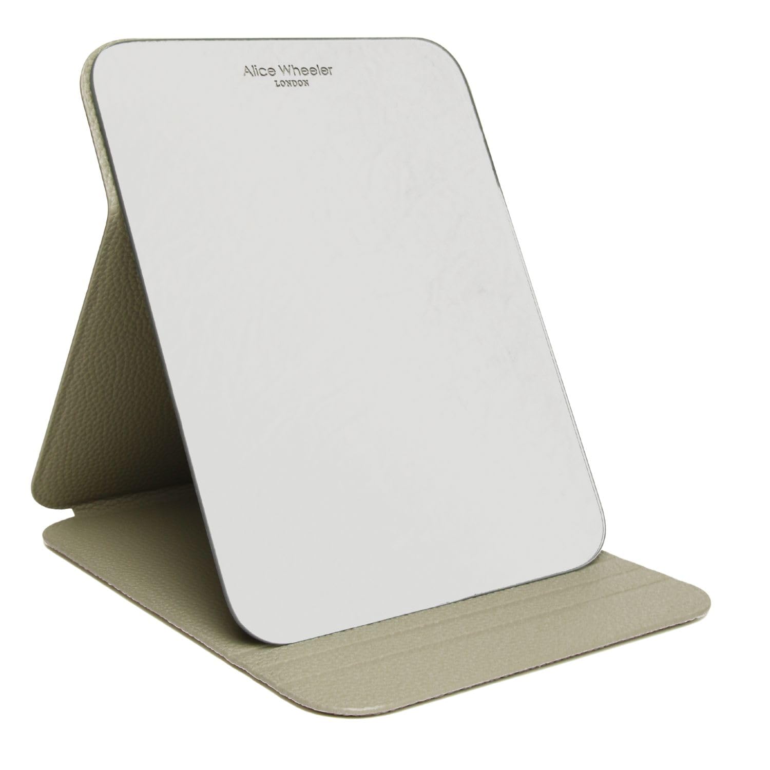 Alice Wheeler Pistachio London Vegan Leather Boxed Folding Travel Vanity Mirror (Pistachio)