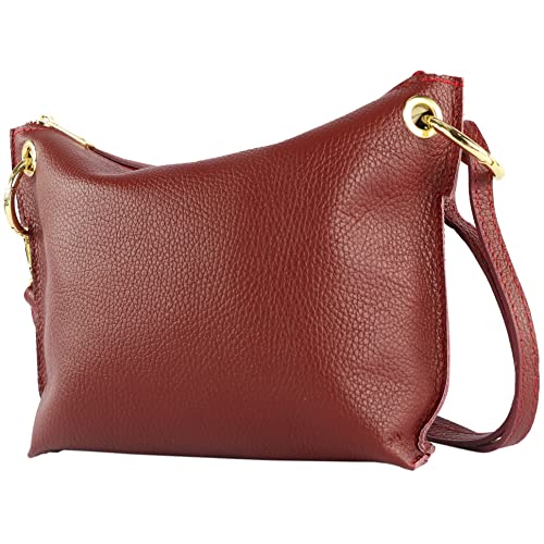 T243 / T252 women's leather shoulder bag, evening bag handmade in Italy