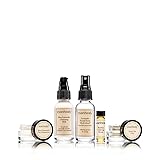 evanhealy Calming Ritual | Blue Skin Care Set | 5 Piece Travel Face Care Kit for Sensitive Skin | Skincare Kit with Facial Mask & Gentle Skin Cleanser | Soothe Reactive Skin