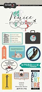 Venice Italy Memories Cardstock Scrapbook Stickers (60649)