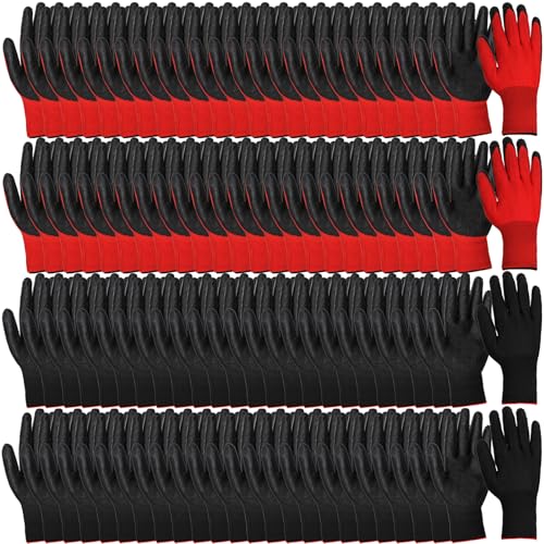 Lawei 48 Pairs Gardening Gloves for Men Women