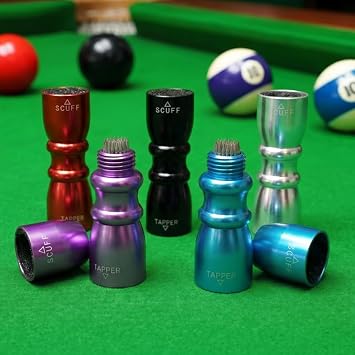 HUIESON Snooker Pool Cue Tip, 2023 New Version Billiard Pool Stick Tip with 3 in 1 Billiard Pool Cue Accessories Tool, Scuffer, Shaper and Aerator, Practical Gifts for Husbands, Best Friends
