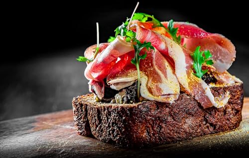 Hymor Superham spanischer Schinken am Stück - 1x 500g - Spanischer Jamon-Schinken ohne Knochen | lange Reifung mit weniger Salz für mehr Geschmack | Schinken bewusst für Gourmets