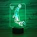 Produktbild Farbwechselnde Stereo Slam Dunk Basketball 3D Tischlampe Kindergeschenk LED Beleuchtung Farbe Sport bester Freund | Nachttisch Licht dimmbar