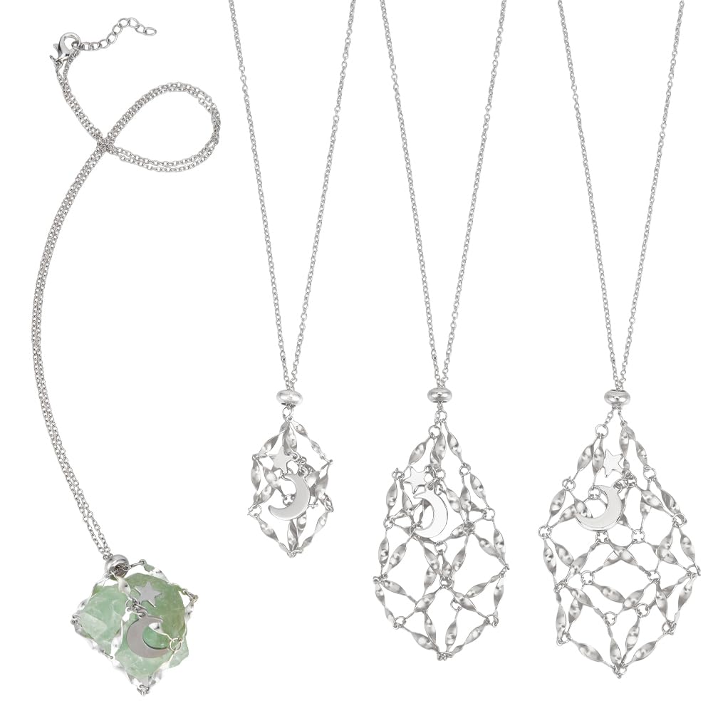 Support de collier cage en cristal WADORN : changez de pierre sans outil