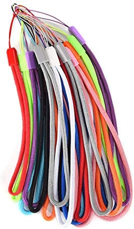 20 Pack 7 Inch Colourful Hand Wrist Strap Nylon Lanyards for USB Flash Drives, Key, Identify Tag, and Different Moveable Small Digital Units with Lanyard Ports/Holes, Light-weight Removable Lanyards