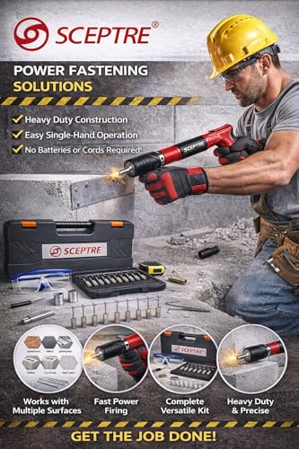 Image of Sceptre High-Pressure Injection Gun Kit | Heavy-Duty Cement, Grout & Adhesive Injector | Full Metal Core, 15 Nozzles, Spring Set & Needle | For Tile Gap Filling, Crack Repair & Industrial Use