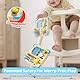 lalalark Montessori Spielzeug Busy Board, Holzspielzeug mit 15 LED-Leuchten,Sensorik Spielzeug Motorikspielzeug für Kinder, Lernspielzeug fürJungen und Mädchen 2 3 4 Jahr, Geschenke für Babys