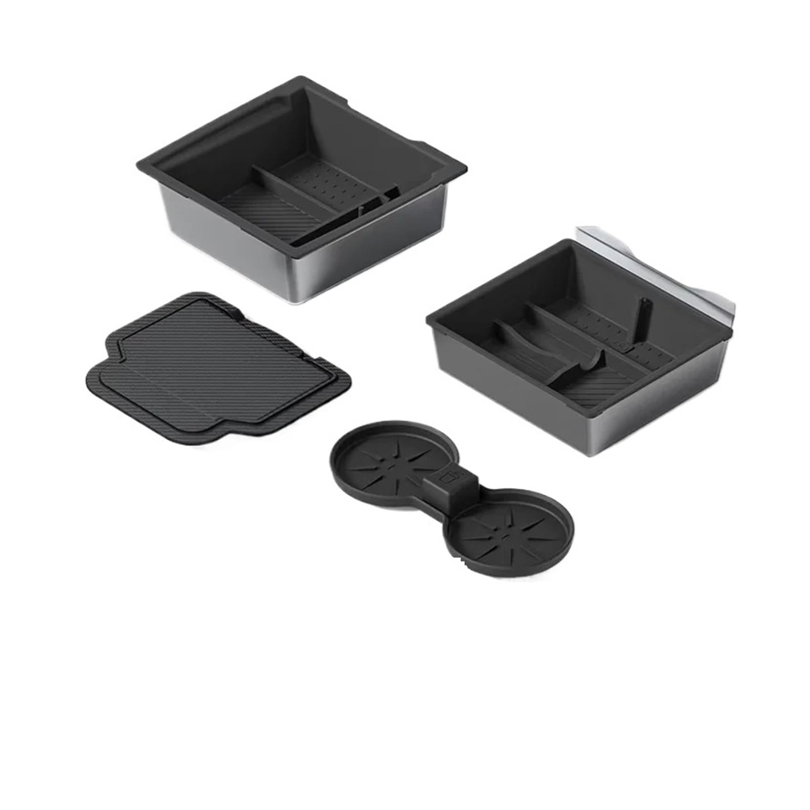 RWRPQEDEXM Center Console Organizer Tray For Tesla For Model Y For Juniper 2025 For Model3 For Highland 2024 Armrest Storage Box With Center Console Organizer Tray Armrest Storage Box
