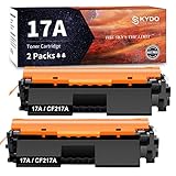 2PK [Latest Chip] CF217A 17A Black Toner Cartridge Replacement for HP 17A CF217A M102w Toner Work with Laserjet Pro M102w M130nw M130fw M130fn M102a M130a Pro MFP M130 M102 Printer Toner (2 Black)