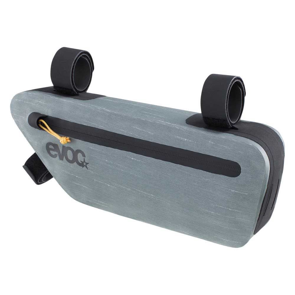 EVOC FRAME PACK M, lekka torba na ramę (idealne akcesorium rowerowe, praktyczna torba na rower górski, torba rowerowa, wymiary: 5,5 x 47 x 15 cm, waga: 220 g, pojemność: 3,5 l), stalowy