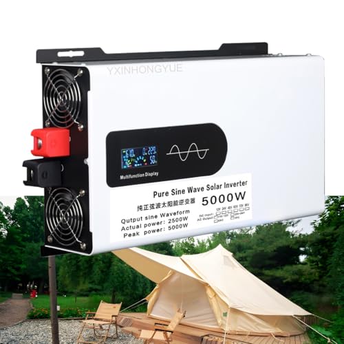 Onduleur solaire 5000W onde pure conversion 12V 48V vers 230V stable