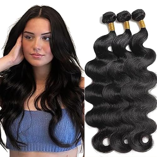 Tissage brésilien cheveux humains body wave extension cheveux naturel noir 1b 300g