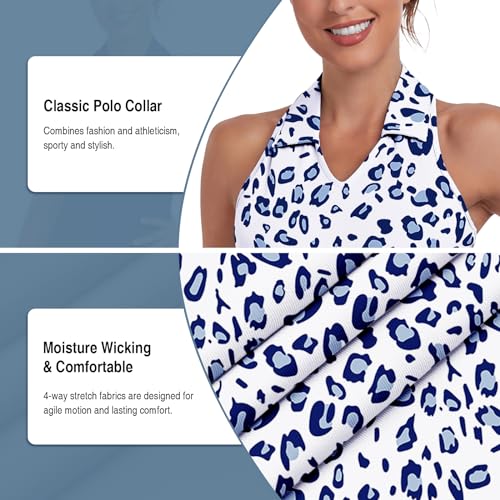 Soneven Women’s Tennis Dress Racerback Sleeveless Golf Dresses with Shorts and Pockets V Neck Workout Athletic Dresses4