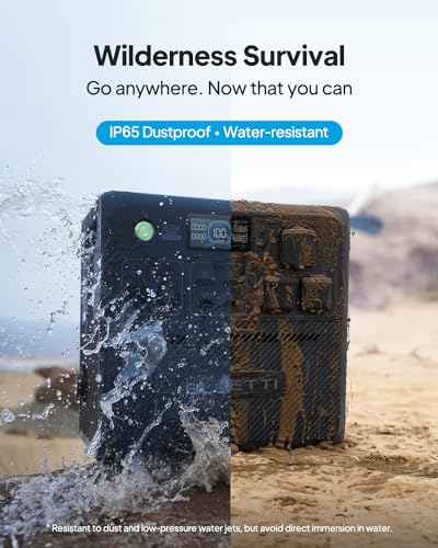 Image of BLUETTI Pioneer 150 (AC240) Portable Power Station, 1536Wh Expandable to 10136Wh, 2400W LFP Battery, IP65 Water Resistant Solar Generator, 0-80% in 45 Min, Emergency Power for Camping, Home, RV Life
